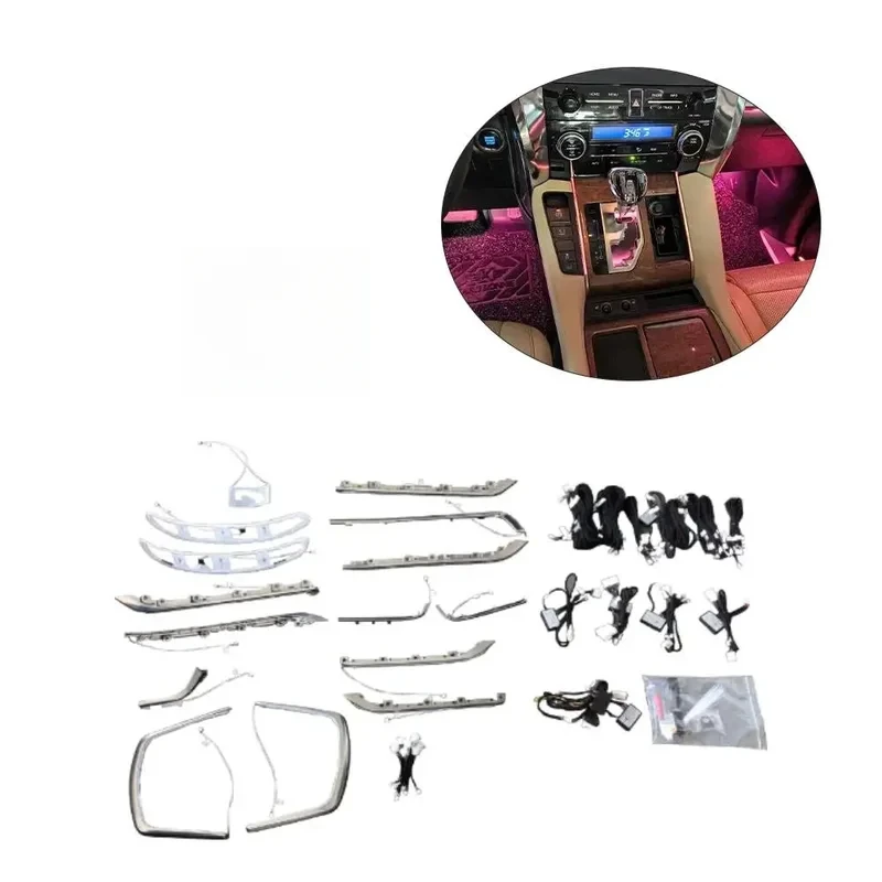 Автомобильный окружающий свет для Alphard Vellfire, автоматическая светодиодная система освещения, декоративная лампа для атмосферы
Автомобильный окружающий свет для Alphard Vellfire, автоматическая светодиодная система освещения, декоративная лампа для атмосферы