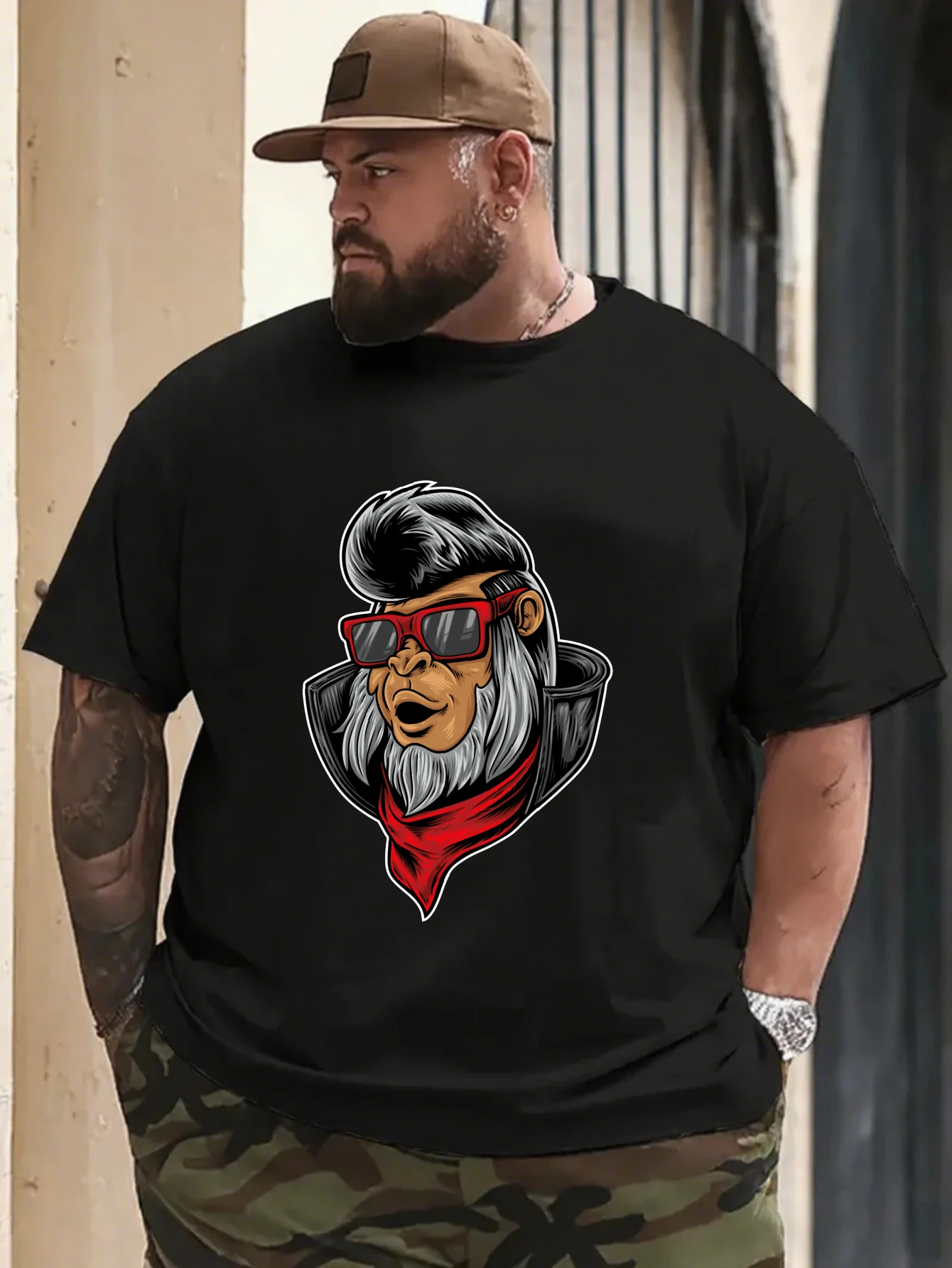 Men's Hip Hop Cartoon Character T-Shirt Retro Street Style Casual Cotton Tops
Men's Hip Hop Cartoon Character T-Shirt Retro Street Style Casual Cotton Tops