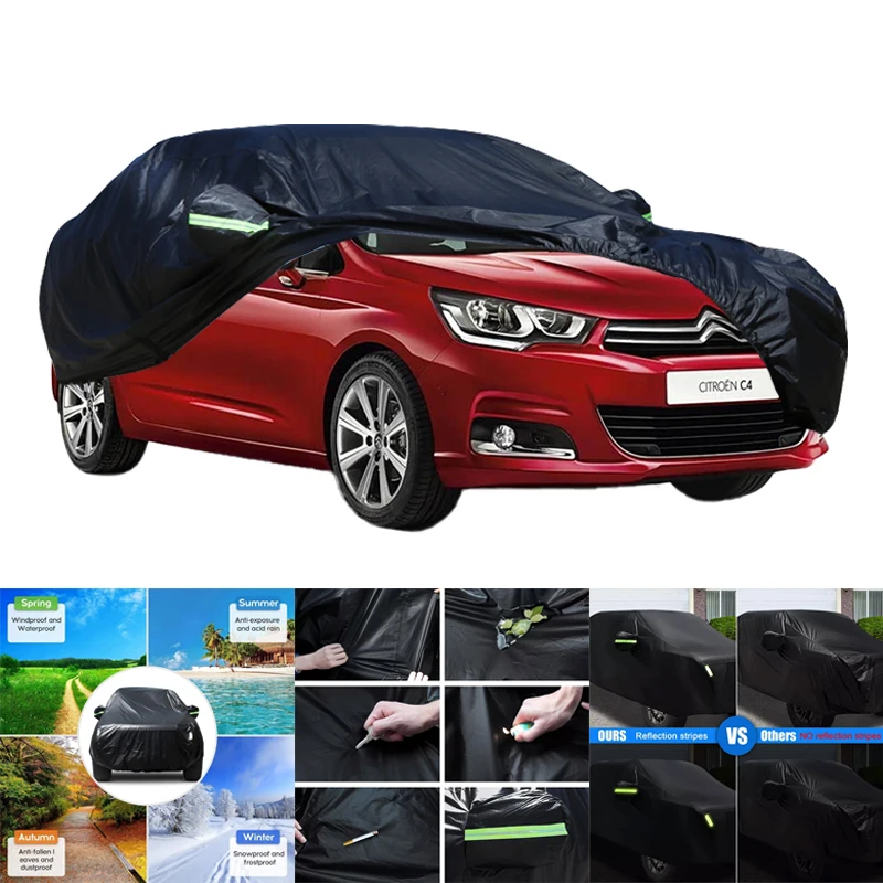 For Citroen C4 All-Weather Car Covers 6-in-1 Waterproof Dustproof UV Proof Snowproof Scratch Resistant Protection
For Citroen C4 All-Weather Car Covers 6-in-1 Waterproof Dustproof UV Proof Snowproof Scratch Resistant Protection