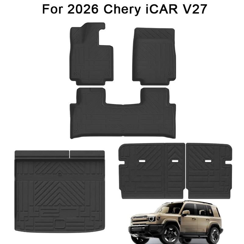TPE Floor Mats & Cargo Liners for 2026 Chery iCAR V27, All Weather Protection Anti-Slip Trunk Mats Left-hand drive
TPE Floor Mats & Cargo Liners for 2026 Chery iCAR V27, All Weather Protection Anti-Slip Trunk Mats Left-hand drive