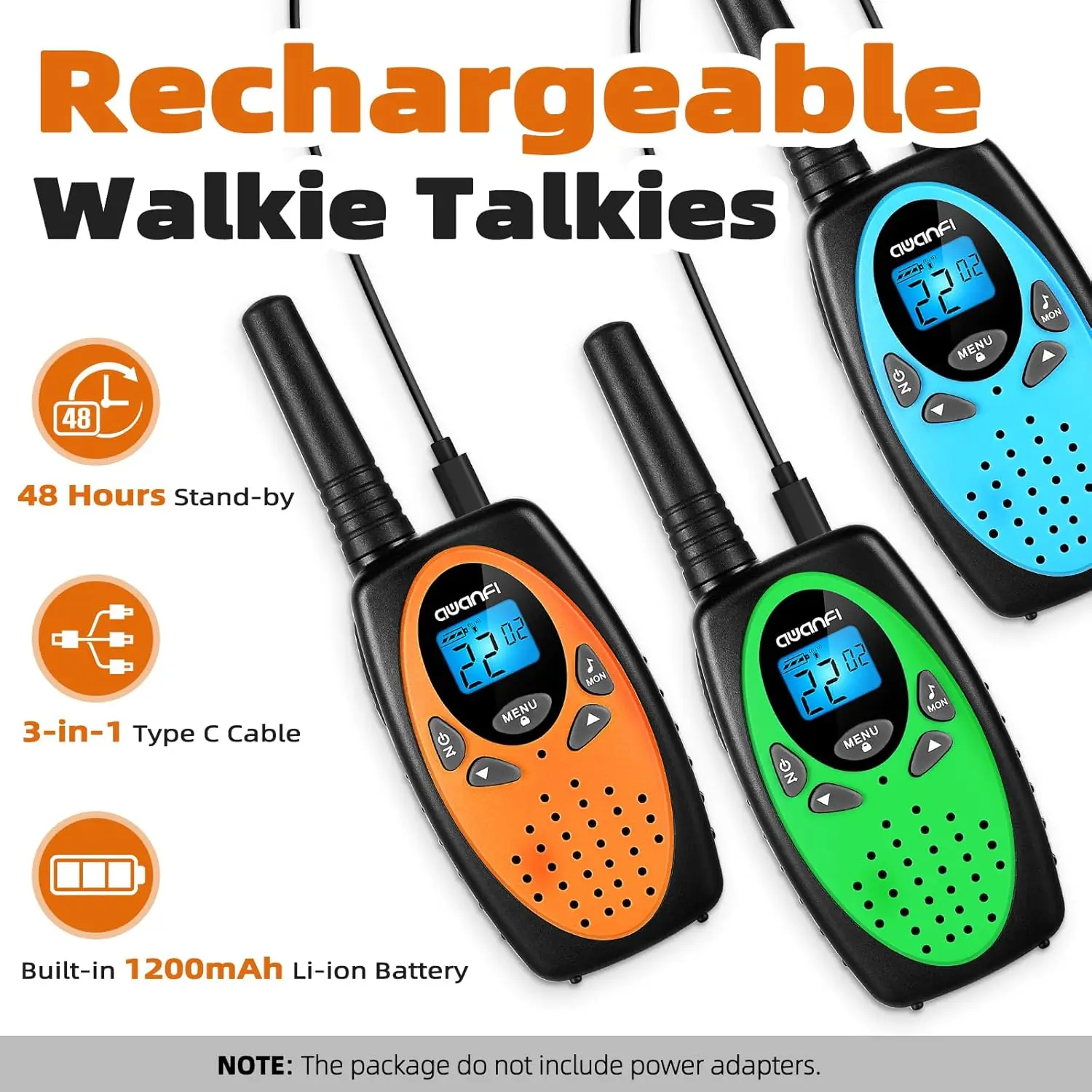 AWANFI Ham Radio, Long Range Two-Way Radio Transceiver with Receiver for Amateur Communication as Gift, Camping, Hiking
AWANFI Ham Radio, Long Range Two-Way Radio Transceiver with Receiver for Amateur Communication as Gift, Camping, Hiking