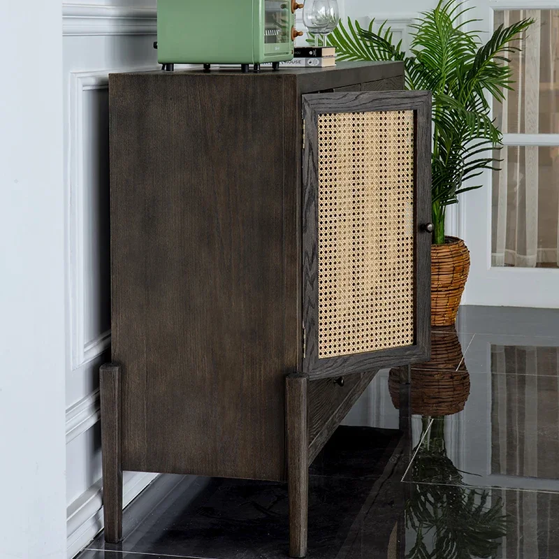 Quiet Style Oak Meal Side Cabinet Double Open Locker B & B Complete Living Room Vintage Rattan Storage Side Cabinet
Quiet Style Oak Meal Side Cabinet Double Open Locker B & B Complete Living Room Vintage Rattan Storage Side Cabinet