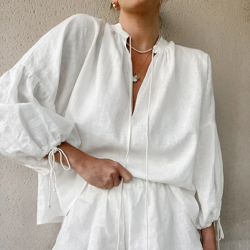 Two Piece Sets Women Shorts Pants Set Y2k Streetwear Lantern Sleeve Elegant Summer Loose Casual Tops High Waist Shorts Pants
Two Piece Sets Women Shorts Pants Set Y2k Streetwear Lantern Sleeve Elegant Summer Loose Casual Tops High Waist Shorts Pants
