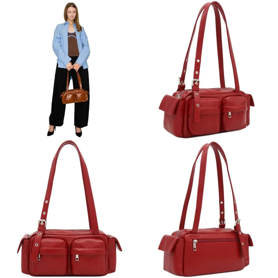 FashionPuzzle Glossy PU Leather Multi Pocket Shoulder Bag Glossy Faux Leather
FashionPuzzle Glossy PU Leather Multi Pocket Shoulder Bag Glossy Faux Leather