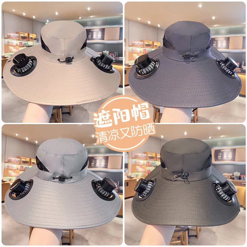 Solar Powered Dual Fan Sun Hat Uv Protection Wide Brim Rechargeable Fisherman Hat For Outdoor Fishing Hiking Climbing Summer
Solar Powered Dual Fan Sun Hat Uv Protection Wide Brim Rechargeable Fisherman Hat For Outdoor Fishing Hiking Climbing Summer
