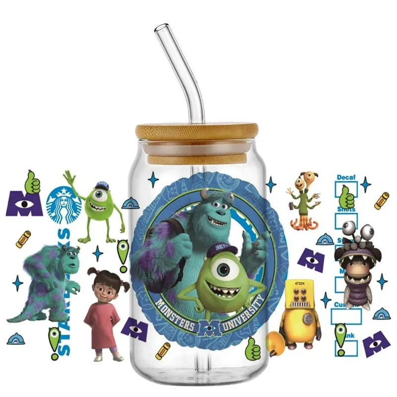 UV DTF Cup Wrap for 16oz Libbey DIY Cartoon Washable Transfers Cartoon Monster Movie Pattern Sticker
UV DTF Cup Wrap for 16oz Libbey DIY Cartoon Washable Transfers Cartoon Monster Movie Pattern Sticker