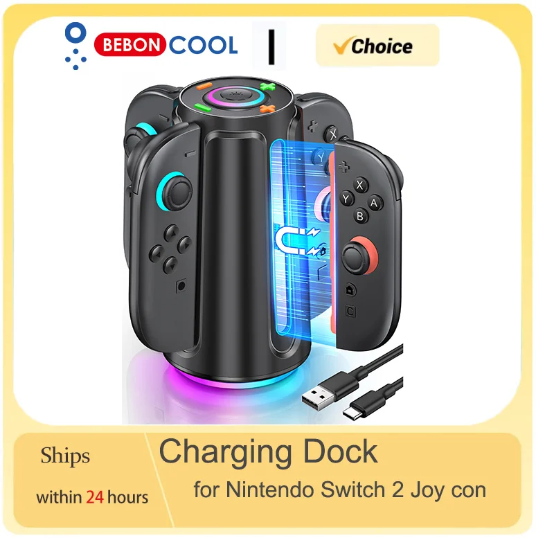 Док-станция для зарядного устройства BEBONCOOL ДЛЯ зарядного устройства SWITCH2 CONTROLLER для sw2 Аксессуары
Док-станция для зарядного устройства BEBONCOOL ДЛЯ зарядного устройства SWITCH2 CONTROLLER для sw2 Аксессуары