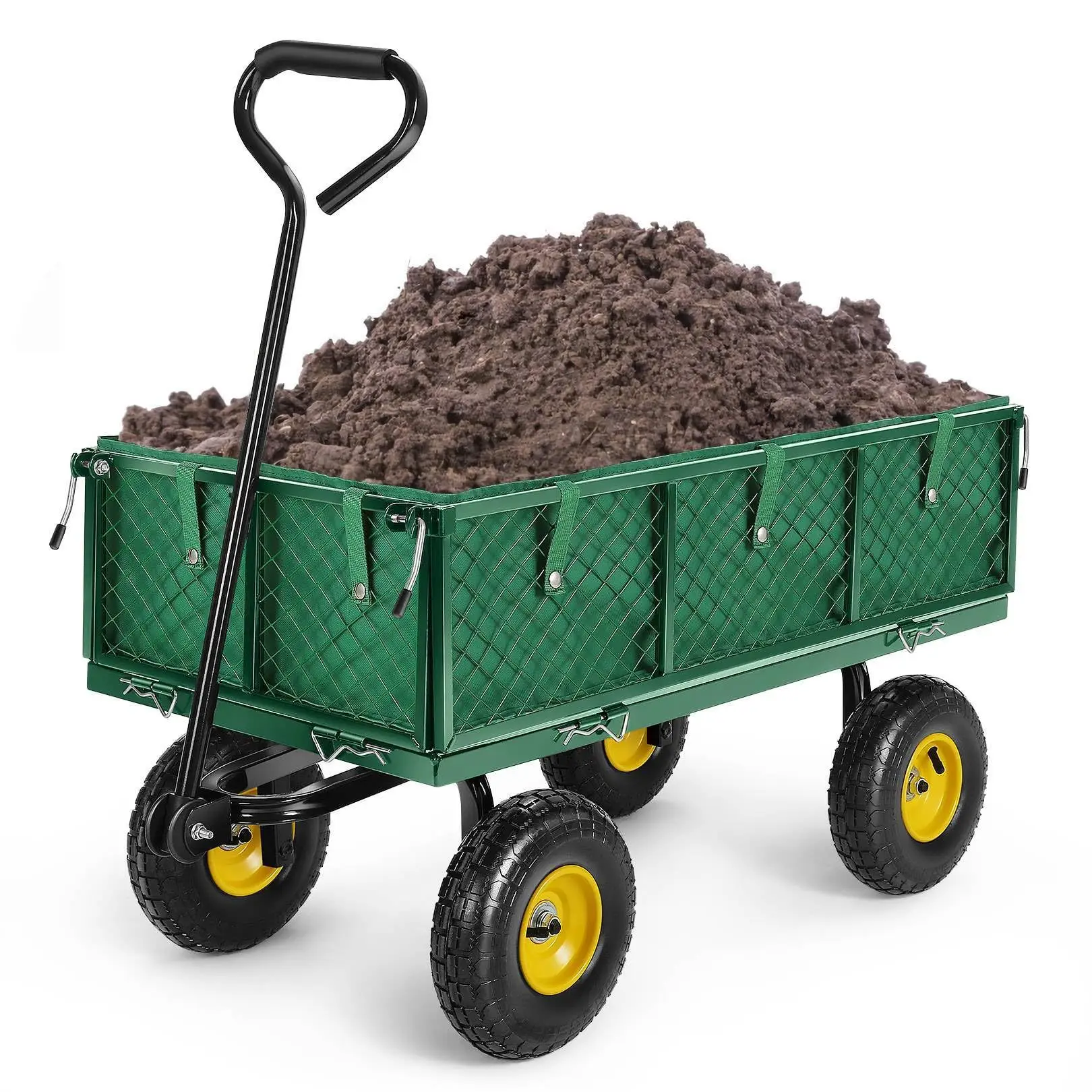 Heavy Duty Folding Garden Cart with Fabric Cover - 500/900/1200 Lbs Capacity Utility Wagon for Garden Pros
Heavy Duty Folding Garden Cart with Fabric Cover - 500/900/1200 Lbs Capacity Utility Wagon for Garden Pros