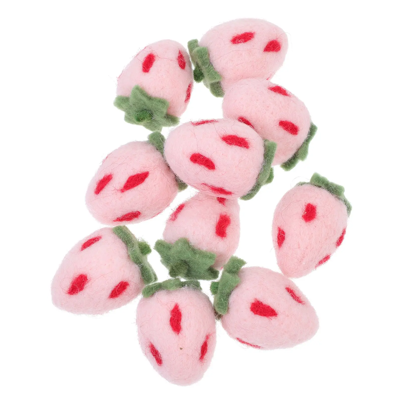 10 Pcs Wool Felt Handmade Crafts Pink Strawberry Shape DIY Kits Cartoon Decorations Room Party Accessories Kids Hair Ornament
10 Pcs Wool Felt Handmade Crafts Pink Strawberry Shape DIY Kits Cartoon Decorations Room Party Accessories Kids Hair Ornament