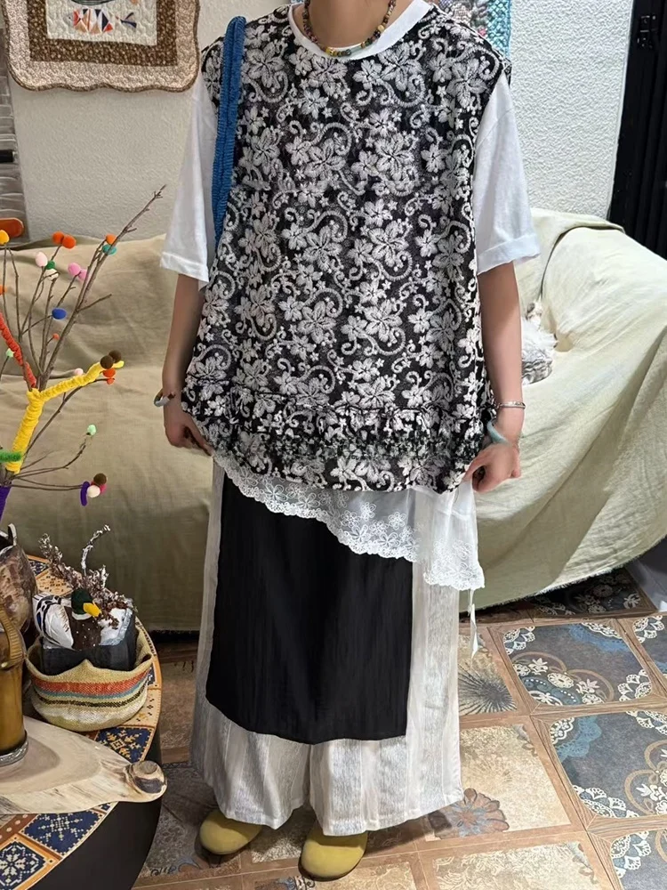 Summer Vintage Loose Waist Wide Stripe Pants Skirt plus Size Women's Bla Beige Blue Fro Summer Faion plus Size Women
Summer Vintage Loose Waist Wide Stripe Pants Skirt plus Size Women's Bla Beige Blue Fro Summer Faion plus Size Women