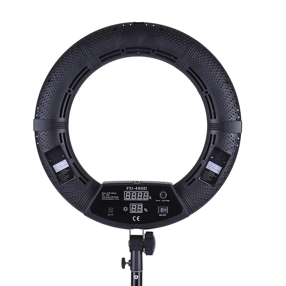 Yidoblo FD-480II Studio Ring Light 480 Video Light Lamp Photographic Lighting + Light Standing (max Extension 200cm)
Yidoblo FD-480II Studio Ring Light 480 Video Light Lamp Photographic Lighting + Light Standing (max Extension 200cm)
