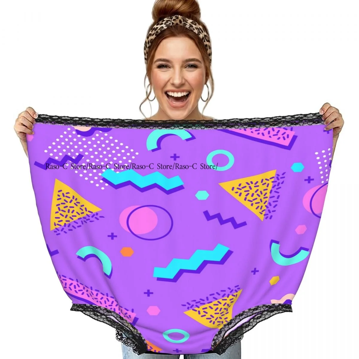 Funny Granny Underwear Geometric 80s Print Gag Gift Granny Panties
Funny Granny Underwear Geometric 80s Print Gag Gift Granny Panties