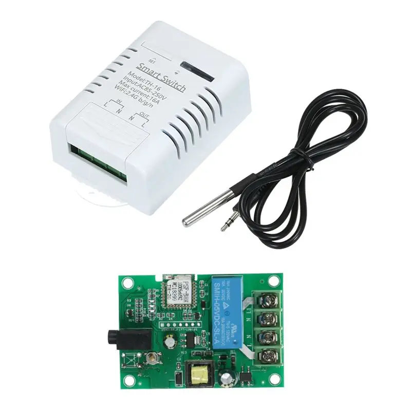 AY14 -Ewelink 16A 3000W Wi-Fi умный терморегулятор, модуль контроля температуры для Google Home Alexa
AY14 -Ewelink 16A 3000W Wi-Fi умный терморегулятор, модуль контроля температуры для Google Home Alexa