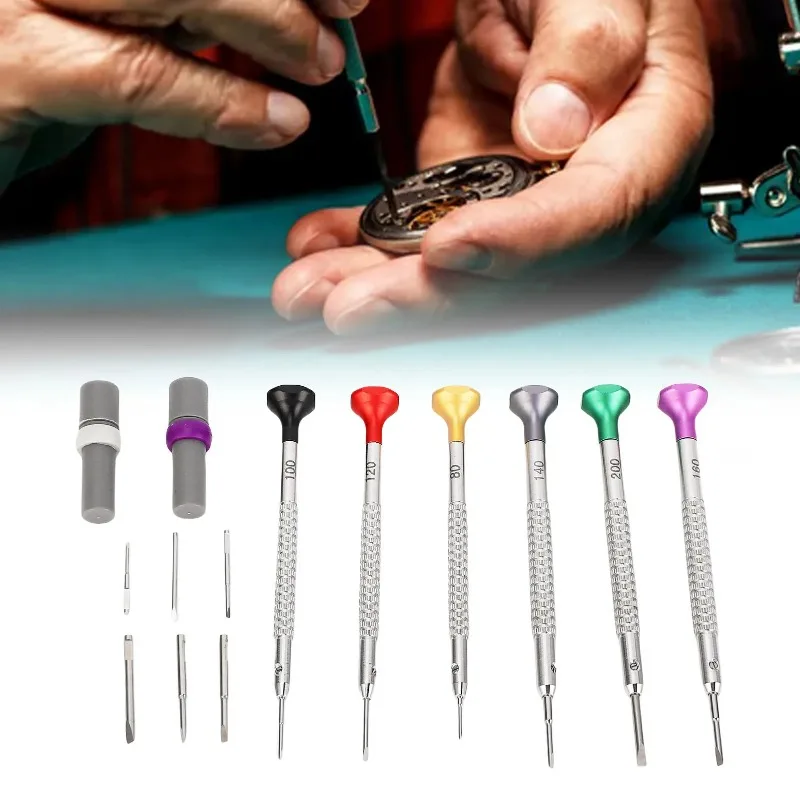 Watch repair screwdriver set, professional mini tool set made of stainless steel and alloy steel, durable and multifunctional
Watch repair screwdriver set, professional mini tool set made of stainless steel and alloy steel, durable and multifunctional