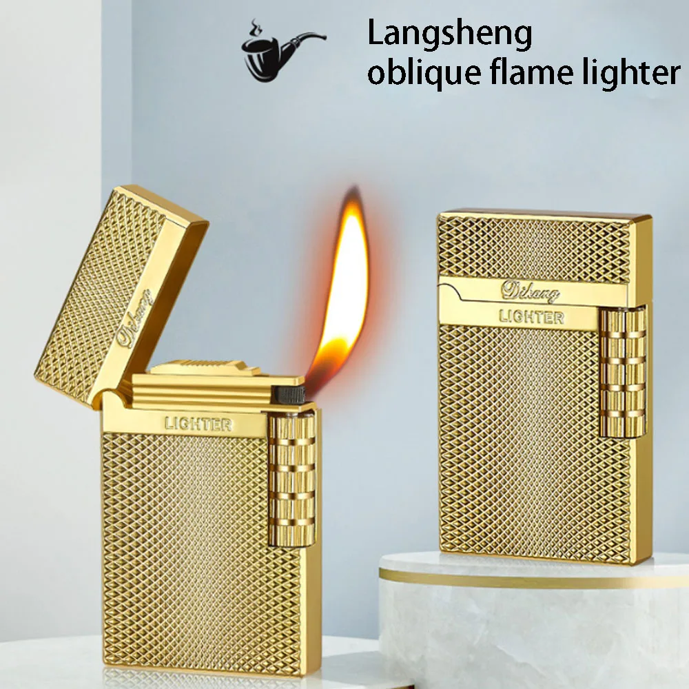 Metal Windproof Bright Ping Sound Butane Gas Inflatable Lighters Grinding Wheel Flint Tobacco Lighter Men Smoker Gadget
Metal Windproof Bright Ping Sound Butane Gas Inflatable Lighters Grinding Wheel Flint Tobacco Lighter Men Smoker Gadget
