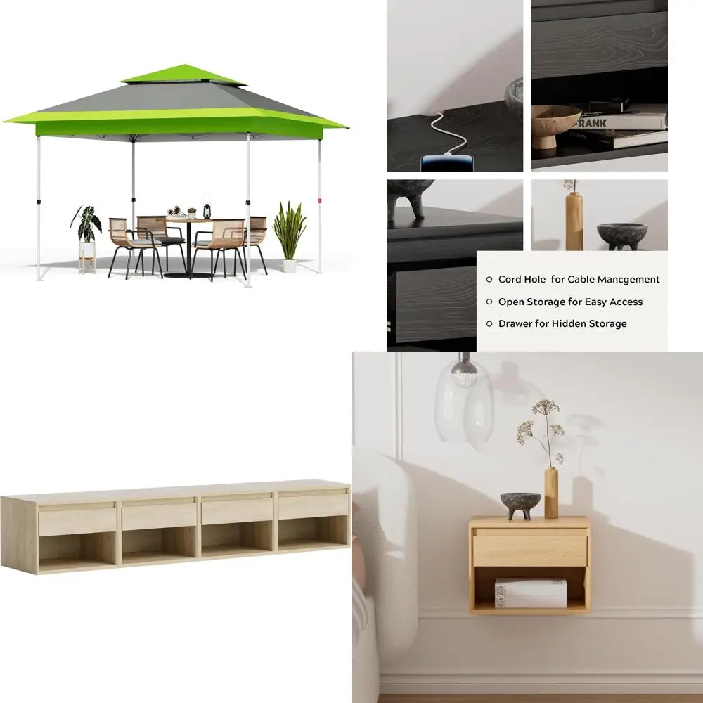 12x12 Instant Pop Up Canopy Tent with Overhanging Eaves, Sand Bag, Push Setup, Wheel, Outdoor Camping Shelter for Gazebo Shelter
12x12 Instant Pop Up Canopy Tent with Overhanging Eaves, Sand Bag, Push Setup, Wheel, Outdoor Camping Shelter for Gazebo Shelter