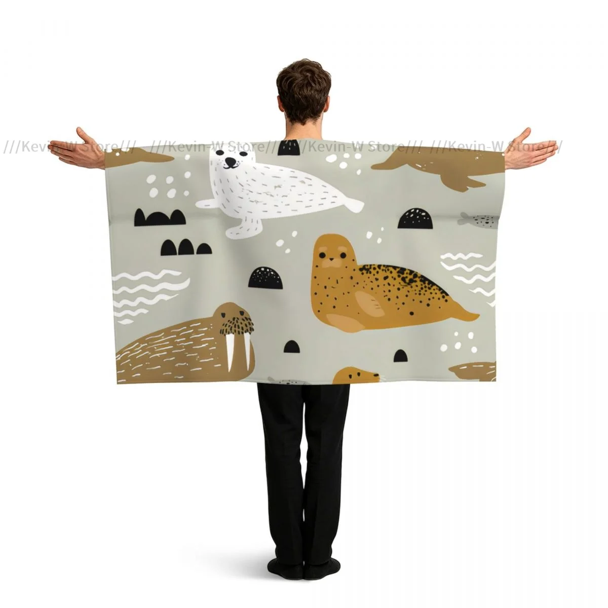 Seal And Walrus Cute Body Flag Banner Polyester World Country Flag Cape
Seal And Walrus Cute Body Flag Banner Polyester World Country Flag Cape