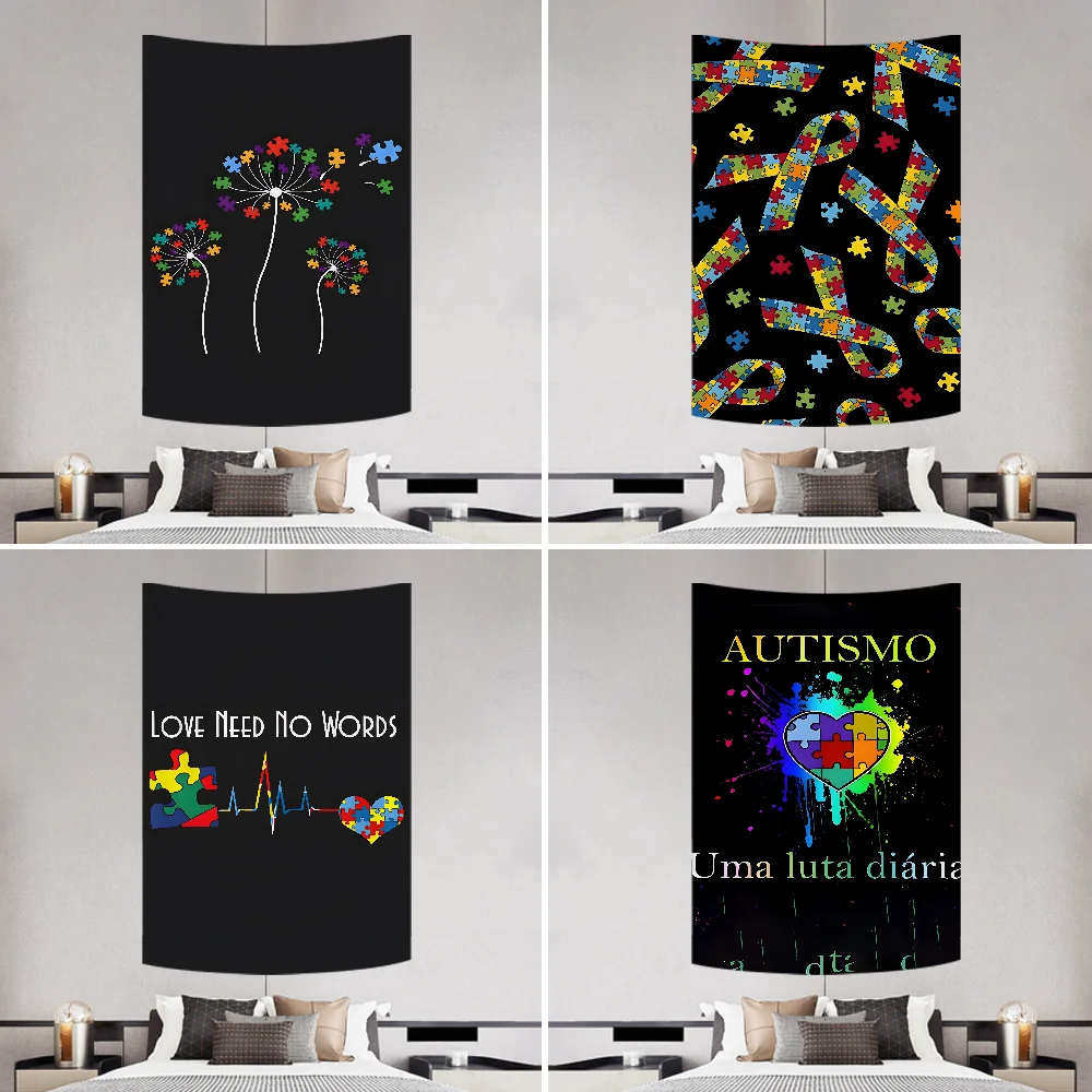Autism S-Support P-Puzzle Tapestry Decoration Party Background Hanging Cloth Bedroom Tapestry Room Decor Aesthetic
Autism S-Support P-Puzzle Tapestry Decoration Party Background Hanging Cloth Bedroom Tapestry Room Decor Aesthetic