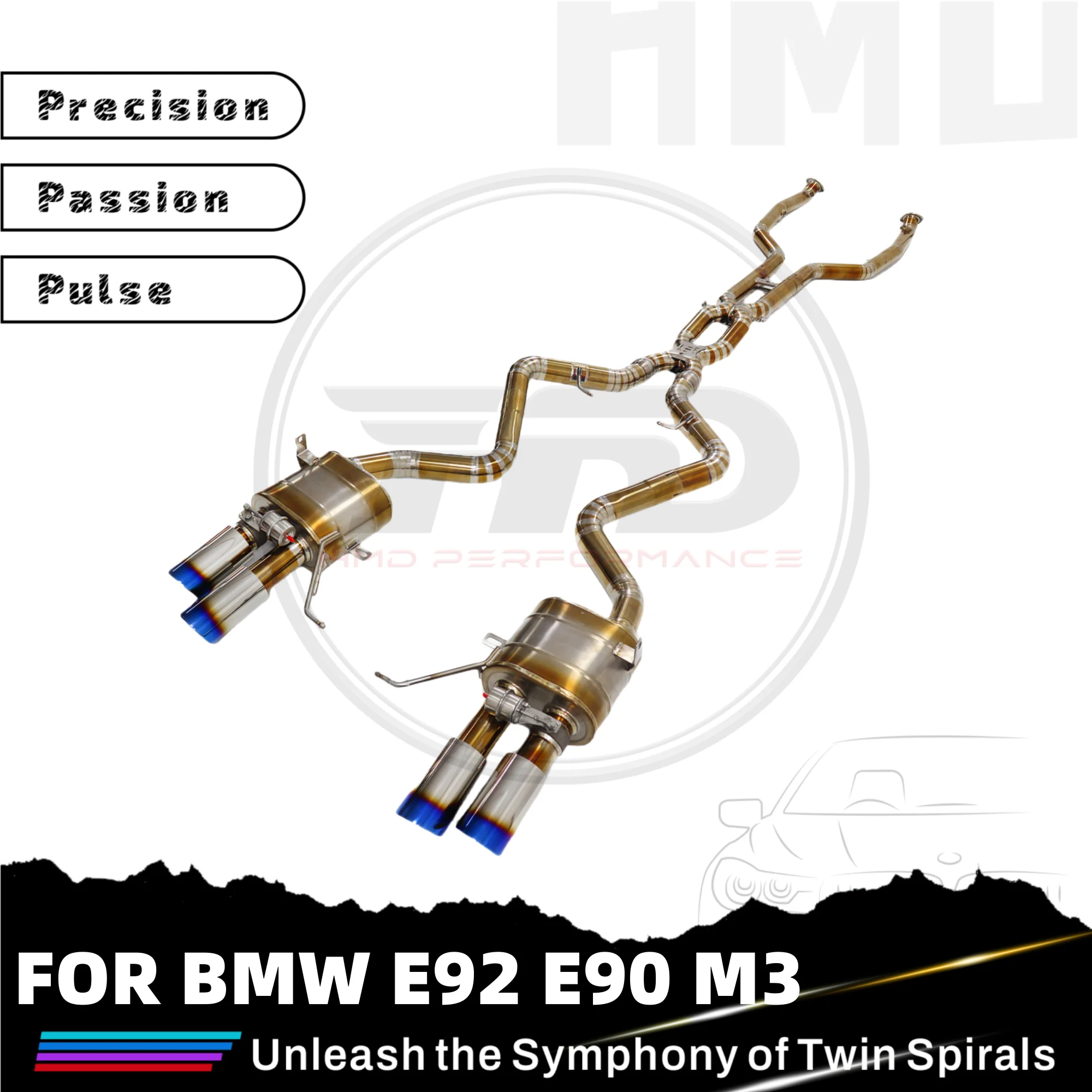 Exhaust System Performance Catback for BMW E92 E90 M3 Engine Muffler With Valve HMD Titanium
Exhaust System Performance Catback for BMW E92 E90 M3 Engine Muffler With Valve HMD Titanium