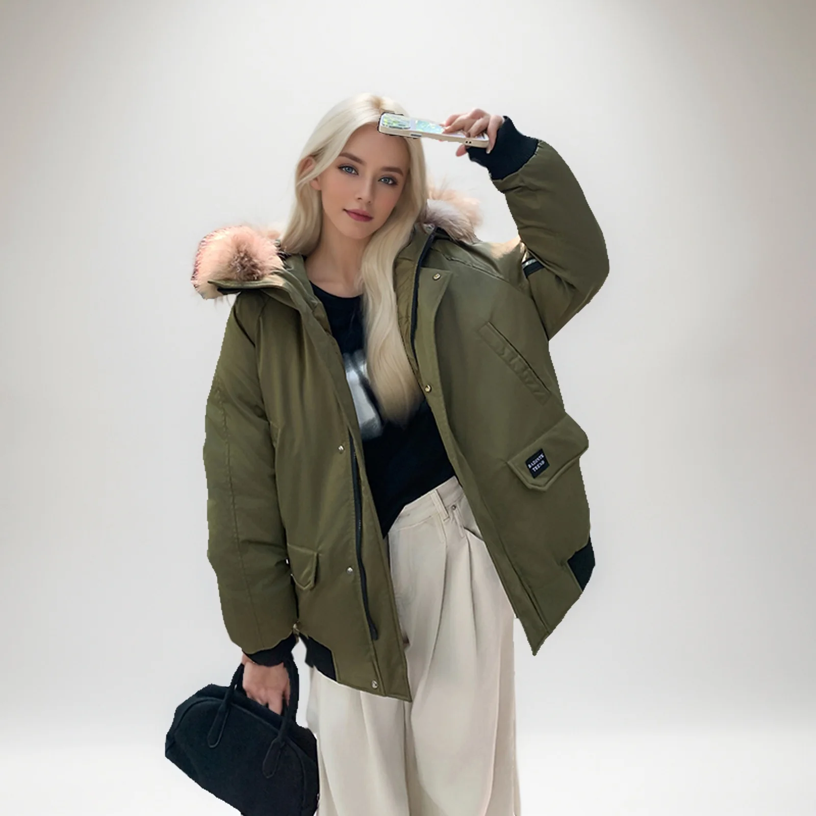 Parkas Long Winter Jacket Woman Womens Autumn Artificial Wind-Resistant Puff-Feel Fur Outdoor Plush Solid Skinny Standneck Trend
Parkas Long Winter Jacket Woman Womens Autumn Artificial Wind-Resistant Puff-Feel Fur Outdoor Plush Solid Skinny Standneck Trend