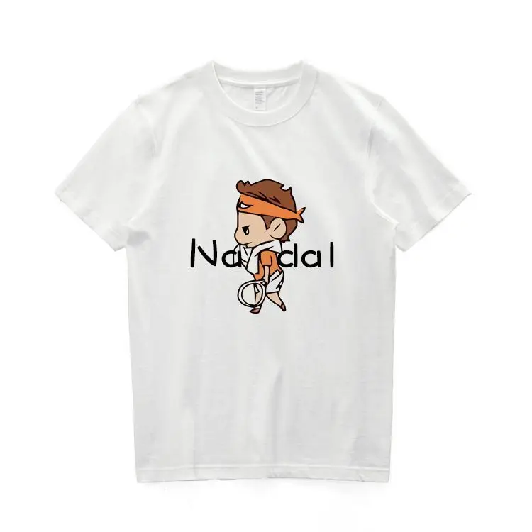 Tennis T-Shirt Cotton Printed Men's Short Sleeve Federer Nadal Deyo Alcaras Sina Medvedev Men's and Women's T-Shirt
Tennis T-Shirt Cotton Printed Men's Short Sleeve Federer Nadal Deyo Alcaras Sina Medvedev Men's and Women's T-Shirt