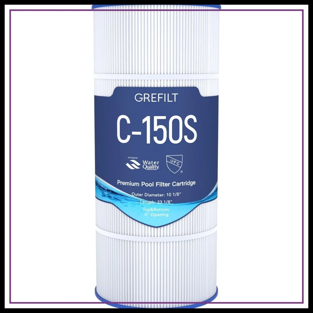 150 sq.ft Pool Filter Cartridge for Hayward SwimClear C150S, Replaces Pleatco PA150S
150 sq.ft Pool Filter Cartridge for Hayward SwimClear C150S, Replaces Pleatco PA150S