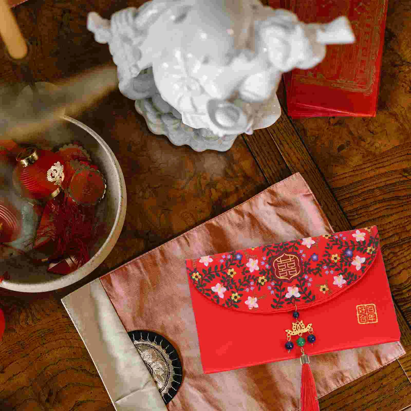 Money Envelopes for Cash Gift Bag Decoration Chinese Packet Red Fabric Hong Bao
Money Envelopes for Cash Gift Bag Decoration Chinese Packet Red Fabric Hong Bao