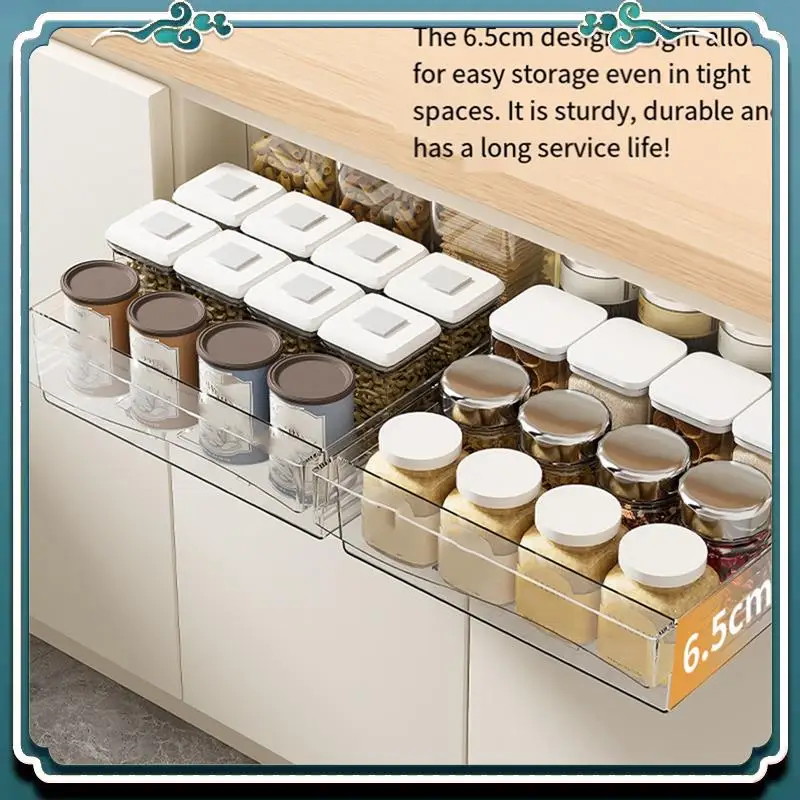 Premium Retractable Drawer Transparent Sliding Rail Rack Kitchen Storage Box Movable Basket Storage Rack B
Premium Retractable Drawer Transparent Sliding Rail Rack Kitchen Storage Box Movable Basket Storage Rack B