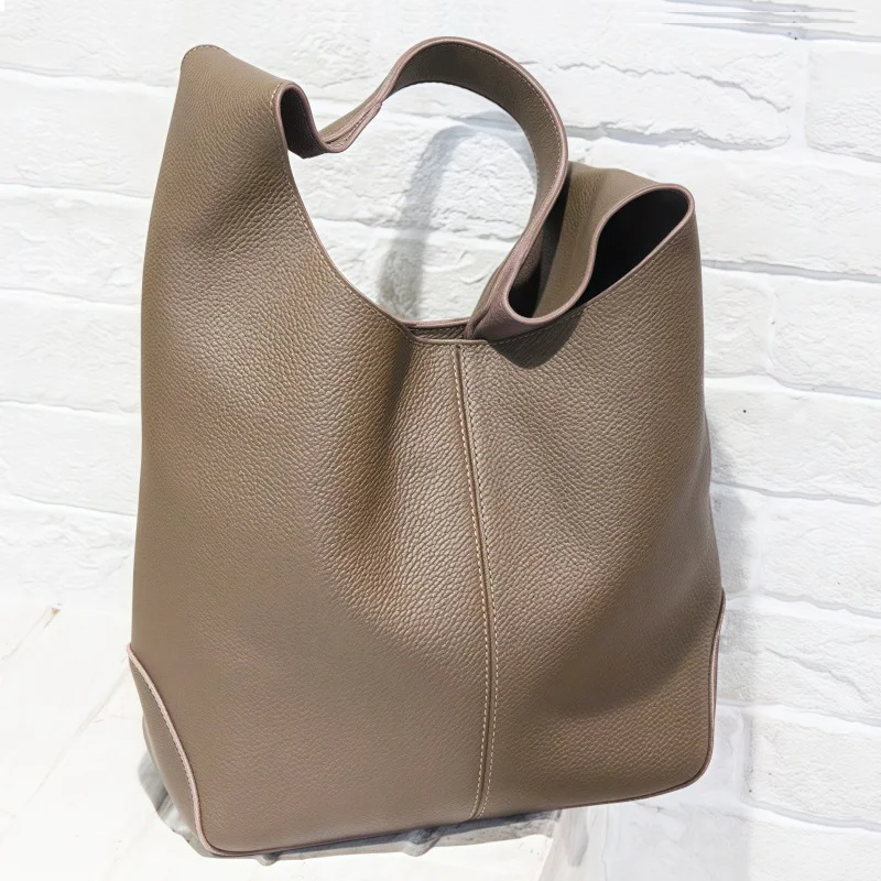 Slouchy Large Shoulder Bag For Women 100% Soft Cowhide Genuine Leather Handbag and Purses New Simple Armpit Tote With Liner Bags
Slouchy Large Shoulder Bag For Women 100% Soft Cowhide Genuine Leather Handbag and Purses New Simple Armpit Tote With Liner Bags