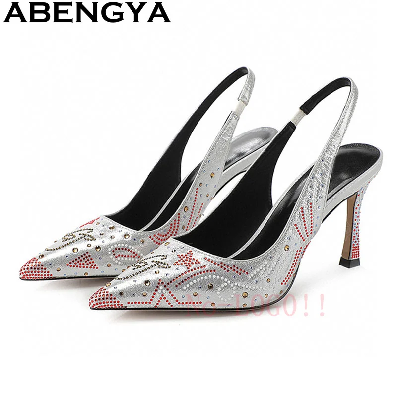 ABENGYA Shiny Satin Thin High Heels Shoes Women 35-44 Big Size Pointy Toe Stiletto Slingback Sexy Pumps Female Zapatillas mujer
ABENGYA Shiny Satin Thin High Heels Shoes Women 35-44 Big Size Pointy Toe Stiletto Slingback Sexy Pumps Female Zapatillas mujer