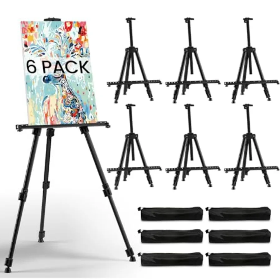 Art Easel for Painting and Display Adjustable Floor 66 Inch Folding Metal Easel Stand for Sign, Table Top Canvas Stand, Portabl
Art Easel for Painting and Display Adjustable Floor 66 Inch Folding Metal Easel Stand for Sign, Table Top Canvas Stand, Portabl