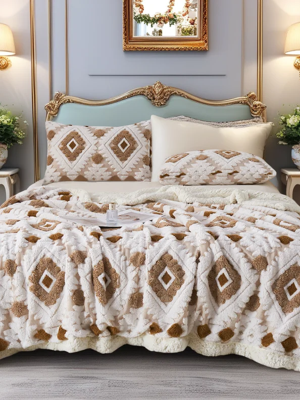 Двухслойное теплое одеяло из овечьего бархата с вышивкой и ажурным узором, в скандинавском стиле, для домашнего использования, из полиэфирного волокна
Двухслойное теплое одеяло из овечьего бархата с вышивкой и ажурным узором, в скандинавском стиле, для домашнего использования, из полиэфирного волокна