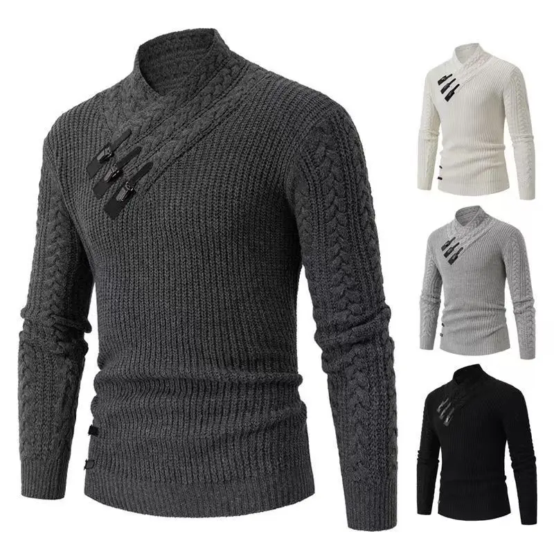 Winter Men's Fitted Woolen Sweater High-Quality Fashionable Youth-Oriented Thick And Warm Pullover Sweater With Added Insulation
Winter Men's Fitted Woolen Sweater High-Quality Fashionable Youth-Oriented Thick And Warm Pullover Sweater With Added Insulation