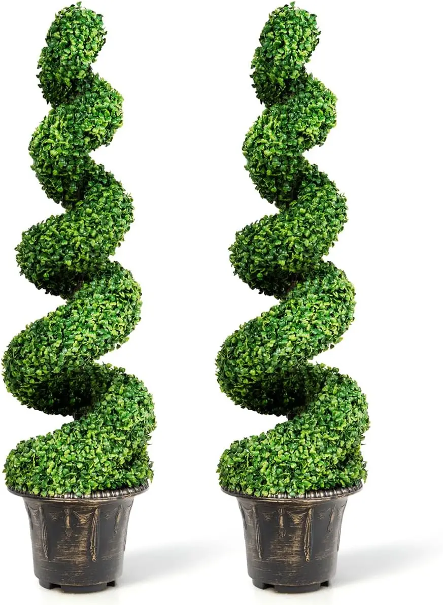 4 Ft Artificial Boxwood Spiral Topiary Tree, Fake Greenery Plants for Indoor or Outdoor
4 Ft Artificial Boxwood Spiral Topiary Tree, Fake Greenery Plants for Indoor or Outdoor