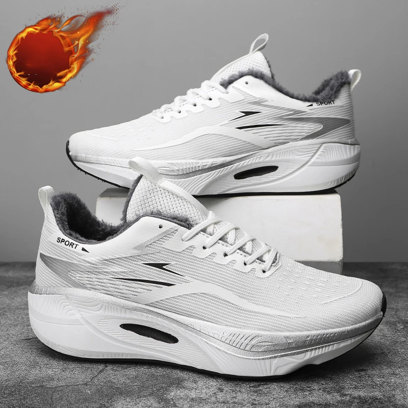 Men's Women Sports Breathable Lightweight Cotton Velvet Thickened Warm Winter Comfortable Athletic Nonskid Sneakers Casual
Men's Women Sports Breathable Lightweight Cotton Velvet Thickened Warm Winter Comfortable Athletic Nonskid Sneakers Casual