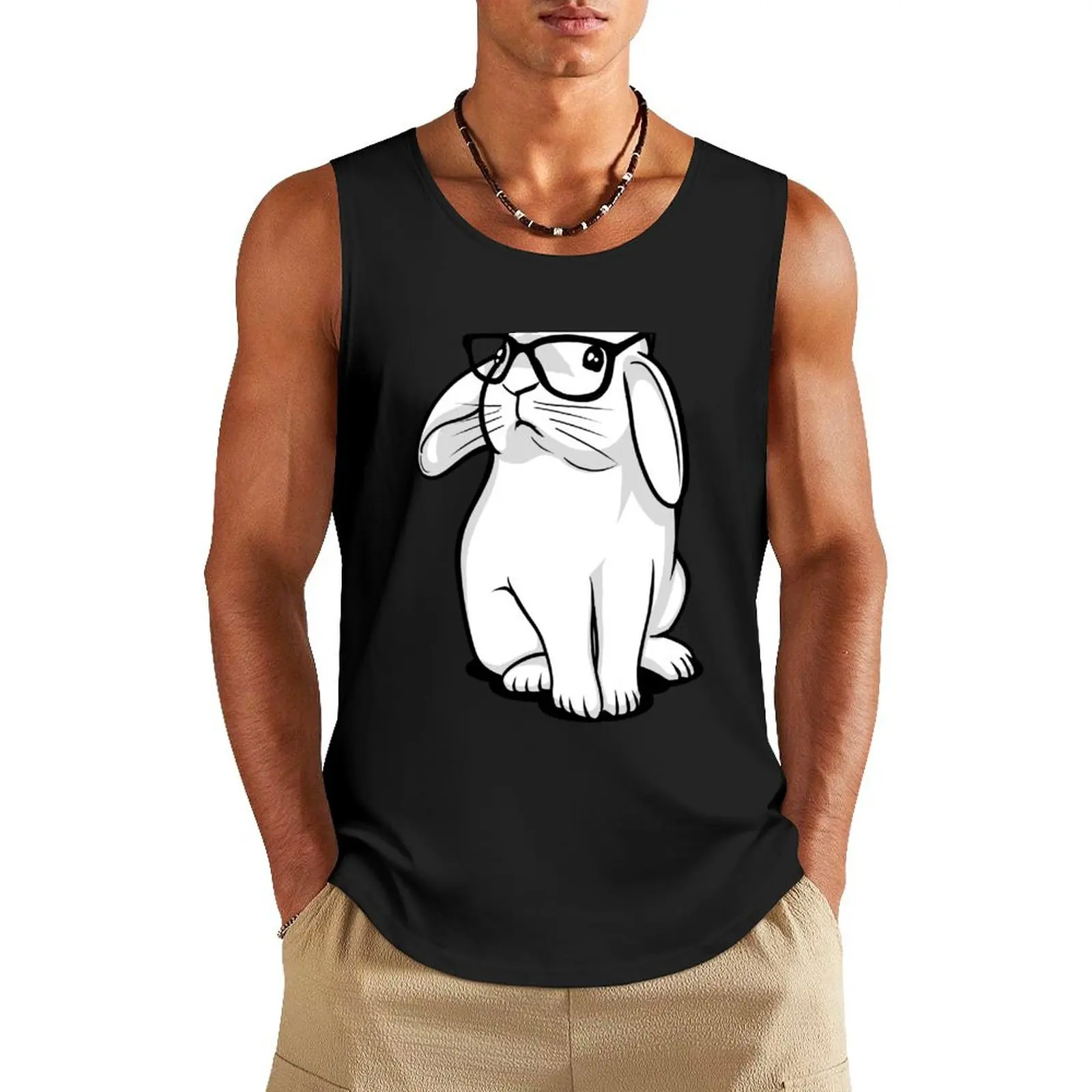 Hipster Rabbit Tank Top Men's gym Men's vest t-shirts for Men's gym Men sleeveless tee
Hipster Rabbit Tank Top Men's gym Men's vest t-shirts for Men's gym Men sleeveless tee