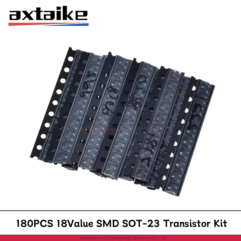 180PCS 18Value SMD Transistor Kit S8050 J3Y S8550 S9012/9013/9014/9015/9018 C1815 A1015 A42 A92 2N3904/3906/2222/5401/5551 SOT23
180PCS 18Value SMD Transistor Kit S8050 J3Y S8550 S9012/9013/9014/9015/9018 C1815 A1015 A42 A92 2N3904/3906/2222/5401/5551 SOT23