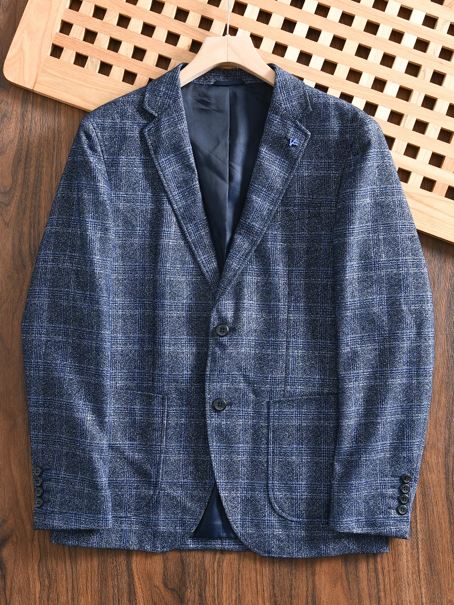 Comfortable Anti-Wrinkle Plaid Men's Casual Suit Jacket Standard Fit Long Sleeve Business Casual Fashion Urban Style Autumn Wear
Comfortable Anti-Wrinkle Plaid Men's Casual Suit Jacket Standard Fit Long Sleeve Business Casual Fashion Urban Style Autumn Wear