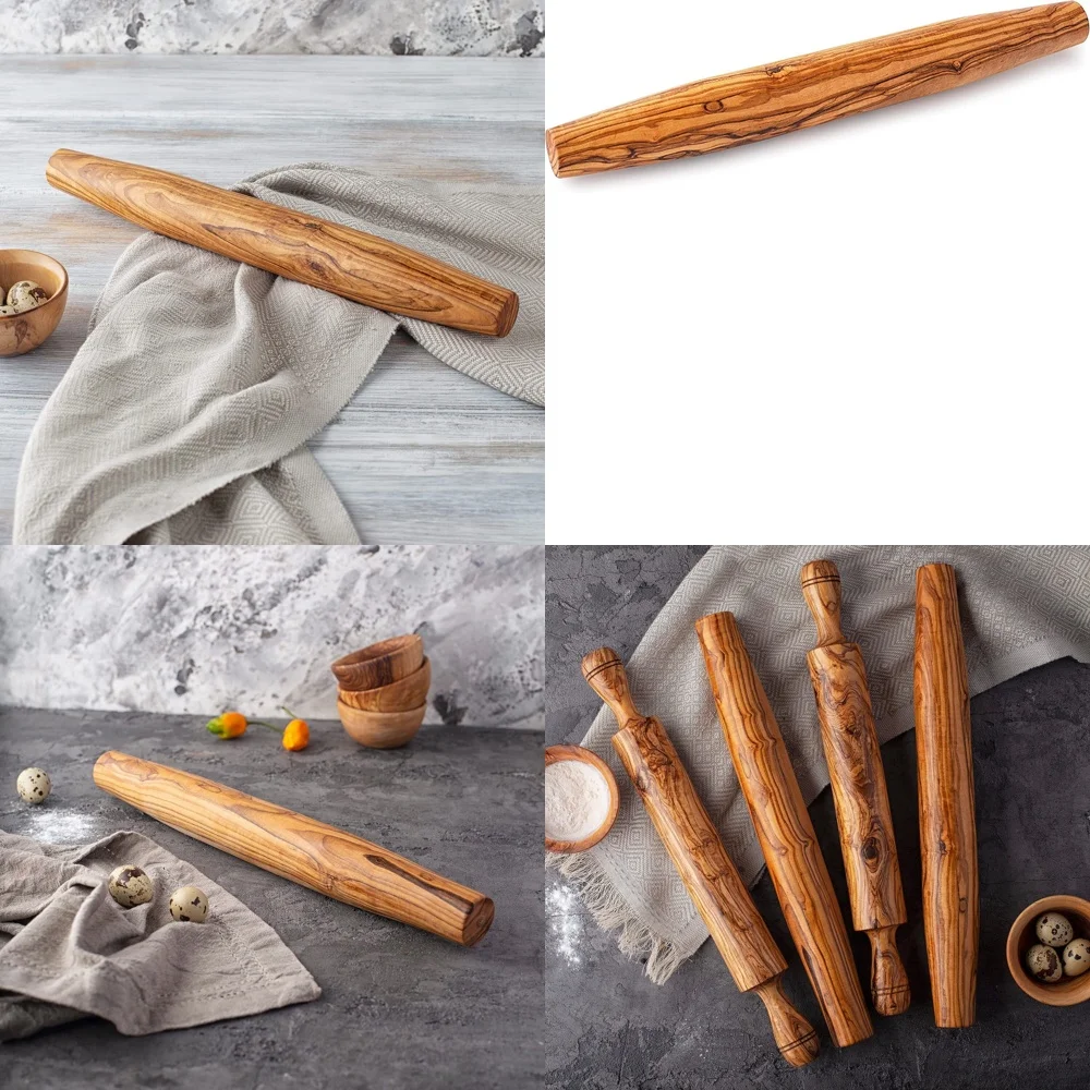 Французская скалка из оливкового дерева, антипригарный деревянный валик для выпечки хлеба, теста, кондитерских изделий, кухонная утварь, гладкая поверхность, легко
Французская скалка из оливкового дерева, антипригарный деревянный валик для выпечки хлеба, теста, кондитерских изделий, кухонная утварь, гладкая поверхность, легко