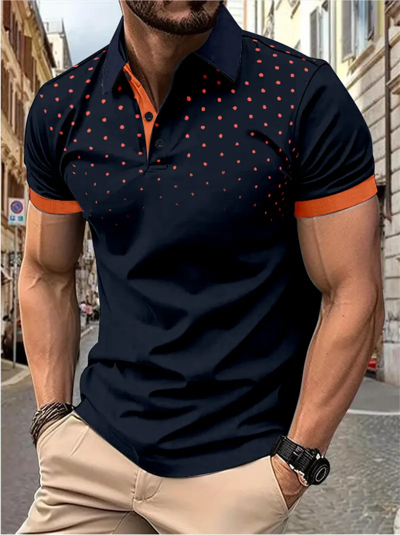 Men's contrasting dot pattern 3D printed polo shirt summer casual business button short sleeved oversized polo shirt men's tops
Men's contrasting dot pattern 3D printed polo shirt summer casual business button short sleeved oversized polo shirt men's tops