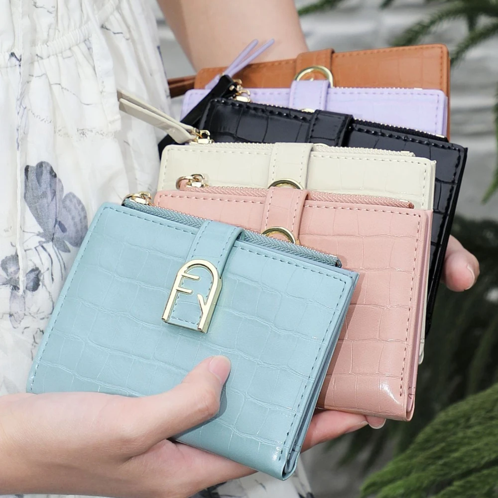 Multi-card Slots Women Short Wallet Fashion Crocodile Print Leather Solid Color Woman Clutch Waterproof Card Bag Women
Multi-card Slots Women Short Wallet Fashion Crocodile Print Leather Solid Color Woman Clutch Waterproof Card Bag Women