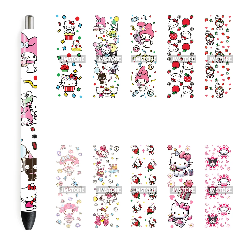 Cute Cartoon Cat Characters Flowers UV DTF Pen Wraps Stickers Custom Labels Durable Waterproof Logo For DIY Customized Craft
Cute Cartoon Cat Characters Flowers UV DTF Pen Wraps Stickers Custom Labels Durable Waterproof Logo For DIY Customized Craft