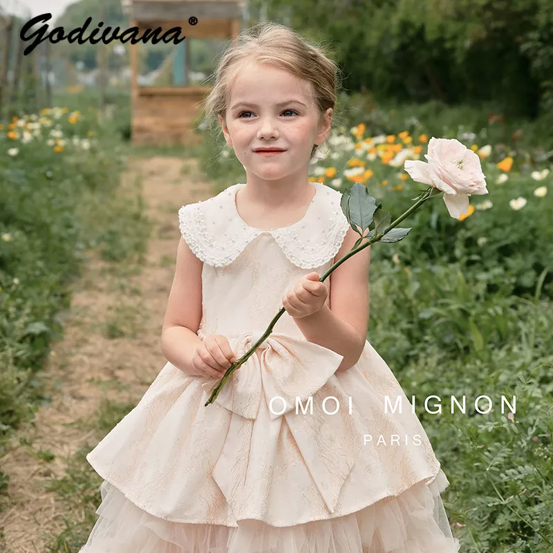 Original 2026 Summer New French Chic Elegant Baby Girls Orange-pink Princess Dress Kids Sequin Bow Mesh Hem Doll Collar Gown
Original 2026 Summer New French Chic Elegant Baby Girls Orange-pink Princess Dress Kids Sequin Bow Mesh Hem Doll Collar Gown