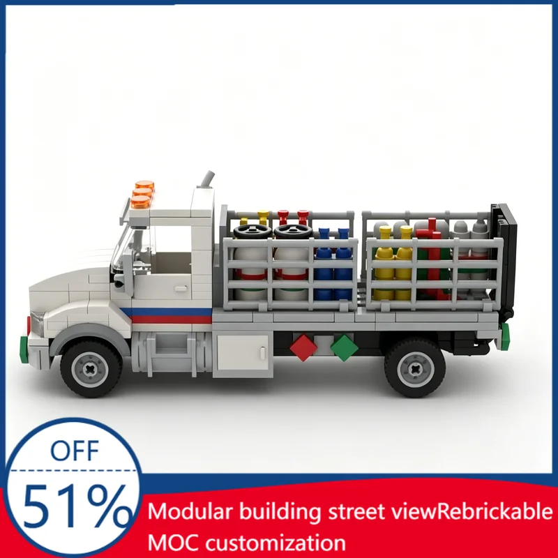 286PCS MOC Gas Cylinder Truck City Utility Vehicle Model Building Blocks Assembly Educational Toy Birthday Christmas Gift Kids
286PCS MOC Gas Cylinder Truck City Utility Vehicle Model Building Blocks Assembly Educational Toy Birthday Christmas Gift Kids