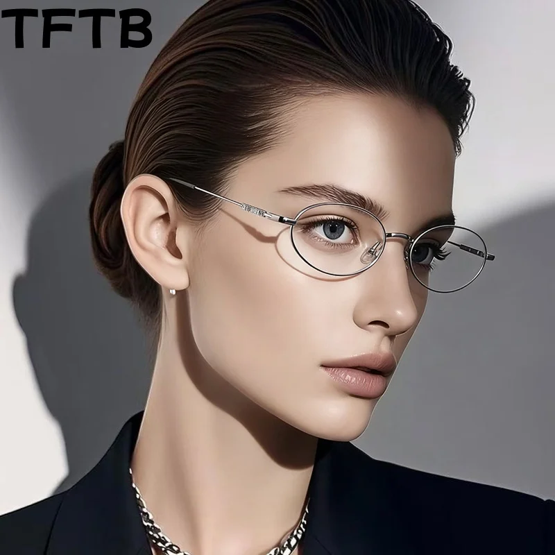 TFTB Fashion Trendy Women's Eyeglasses Frame Retro Oval Ultra Light High Quality Alloy Exquisite Simple Ornament Glasses LS502
TFTB Fashion Trendy Women's Eyeglasses Frame Retro Oval Ultra Light High Quality Alloy Exquisite Simple Ornament Glasses LS502
