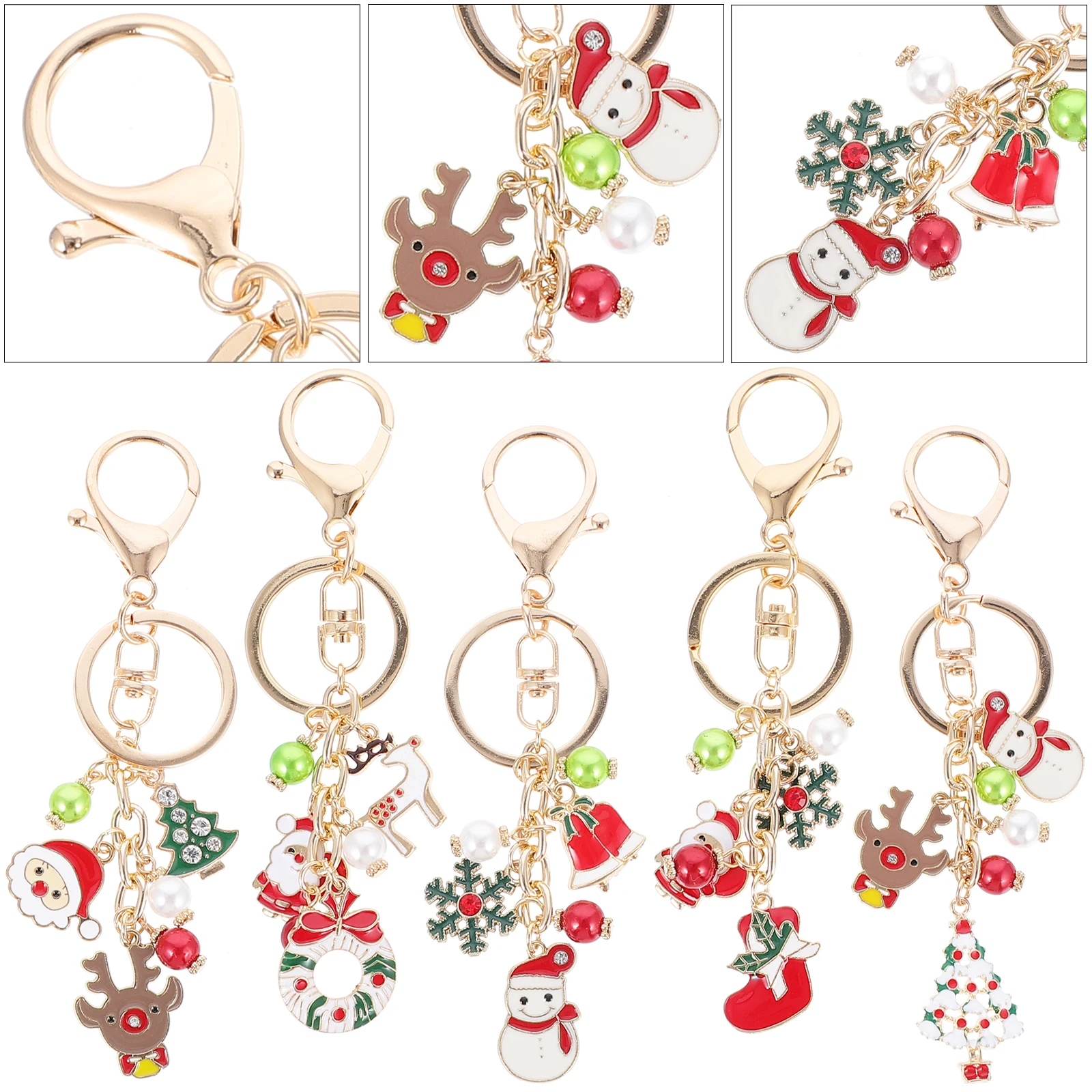5pcs Christmas Key Chains Key Rings Snowman Elk Premium Durable Gift Decorative For Keys Handbags Car Tree Decoration
5pcs Christmas Key Chains Key Rings Snowman Elk Premium Durable Gift Decorative For Keys Handbags Car Tree Decoration