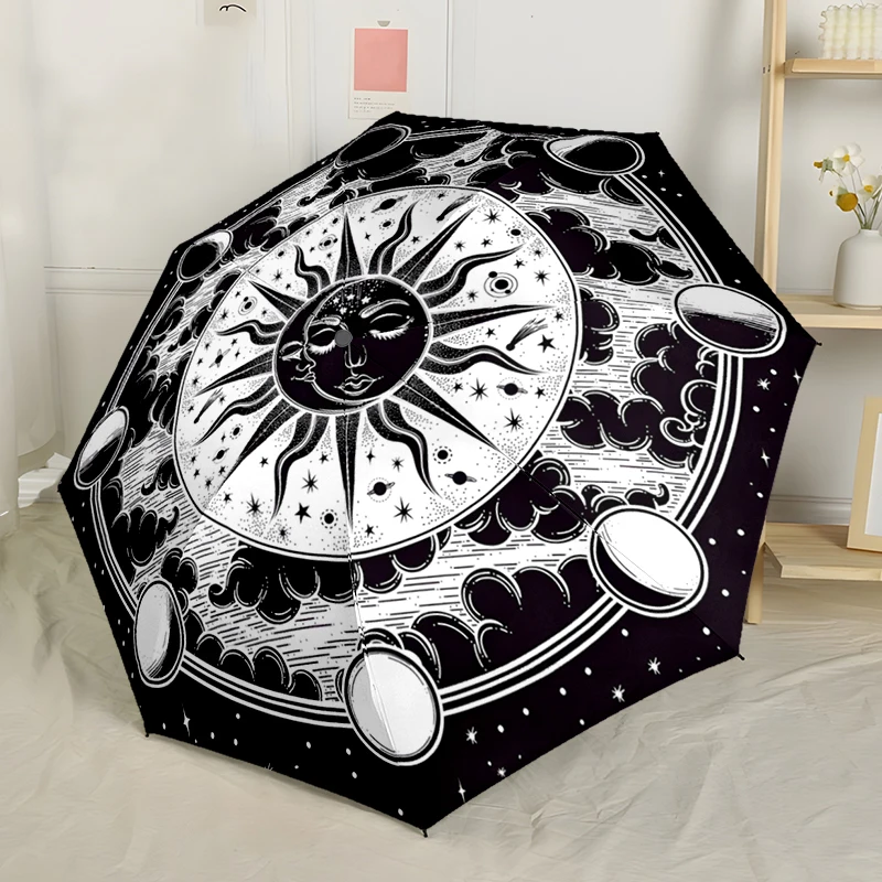 Sun and Moon Automatic Umbrella, Compact Design with 8 Ribs, Foldable and Portable, Outdoor Leisure and Daily Use-ideal Gift
Sun and Moon Automatic Umbrella, Compact Design with 8 Ribs, Foldable and Portable, Outdoor Leisure and Daily Use-ideal Gift