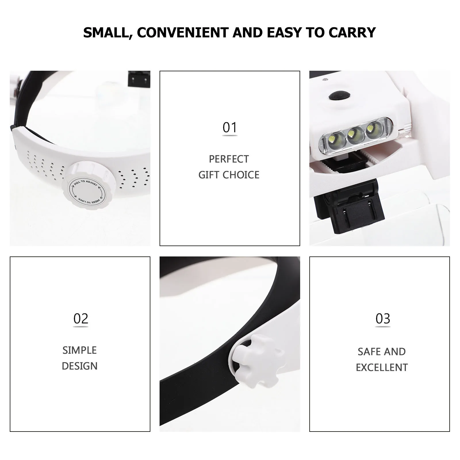 1Set LED Head Mounted Magnifier Jewelry Identification Eyelash Extension Flexible Adjustable Loupe Head Mounted Magnifier
1Set LED Head Mounted Magnifier Jewelry Identification Eyelash Extension Flexible Adjustable Loupe Head Mounted Magnifier