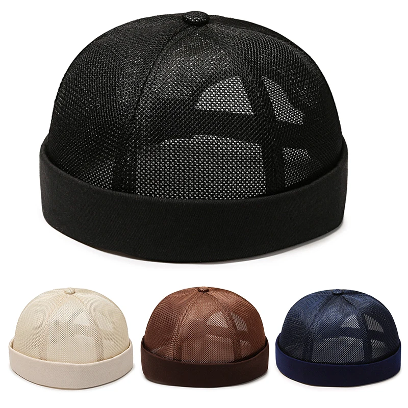 1Pc Summer Breathable Mesh Brimless Caps for Men Portable Hip Hop Cap Solid Color Adjustable Dome Hats Apparel Accessories
1Pc Summer Breathable Mesh Brimless Caps for Men Portable Hip Hop Cap Solid Color Adjustable Dome Hats Apparel Accessories