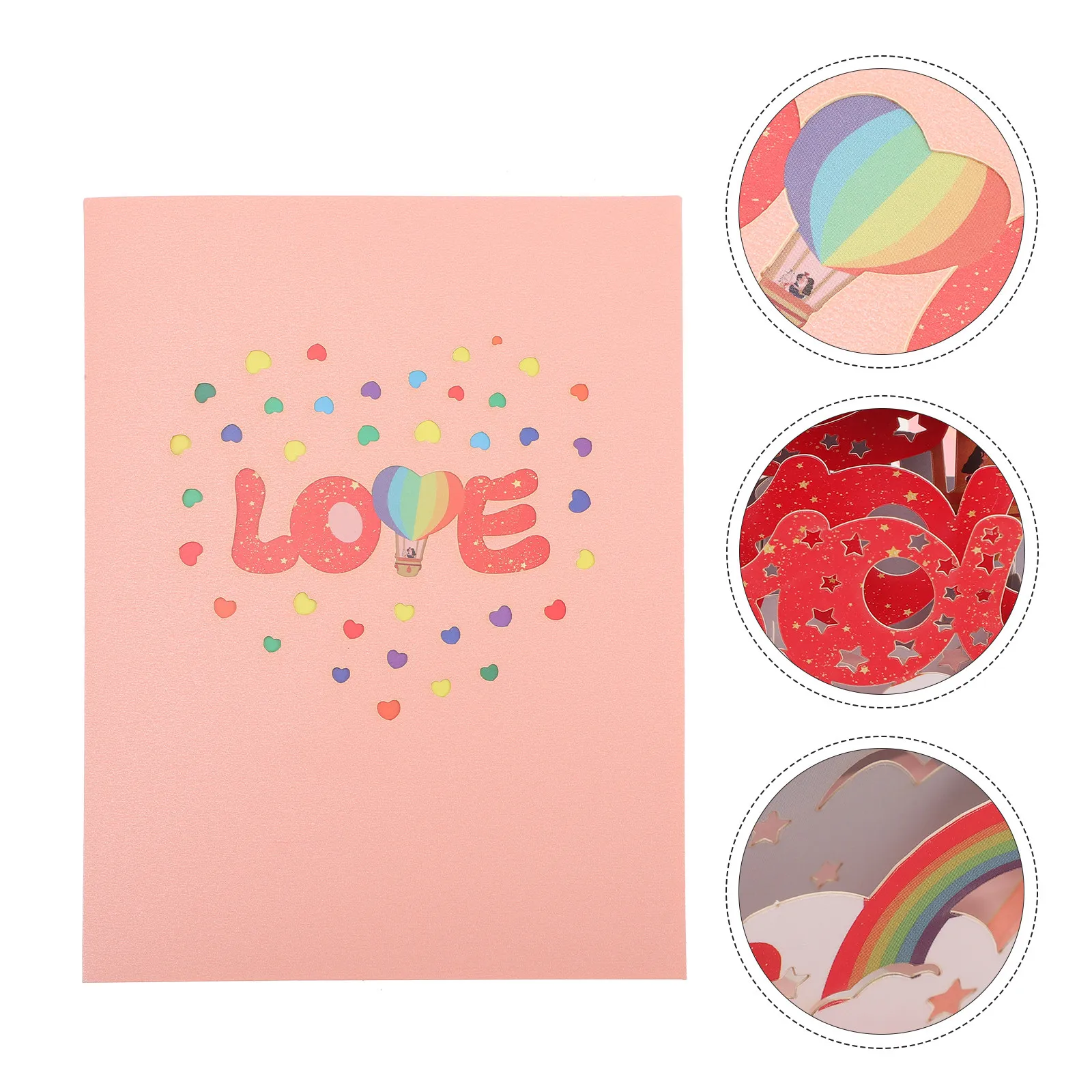 1Set 3D Paper Greeting Card Creative I Love You Design for Birthday Festival Mother's Day Valentine's Day Anniversary Wedding
1Set 3D Paper Greeting Card Creative I Love You Design for Birthday Festival Mother's Day Valentine's Day Anniversary Wedding
